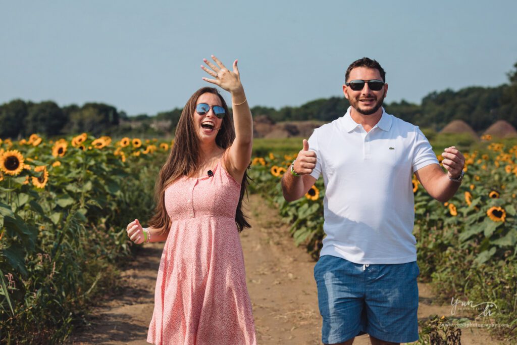 Surprise Marriage Proposal Engagement Pictures at Waterdrinker Farm - Long Island Wedding Photographer