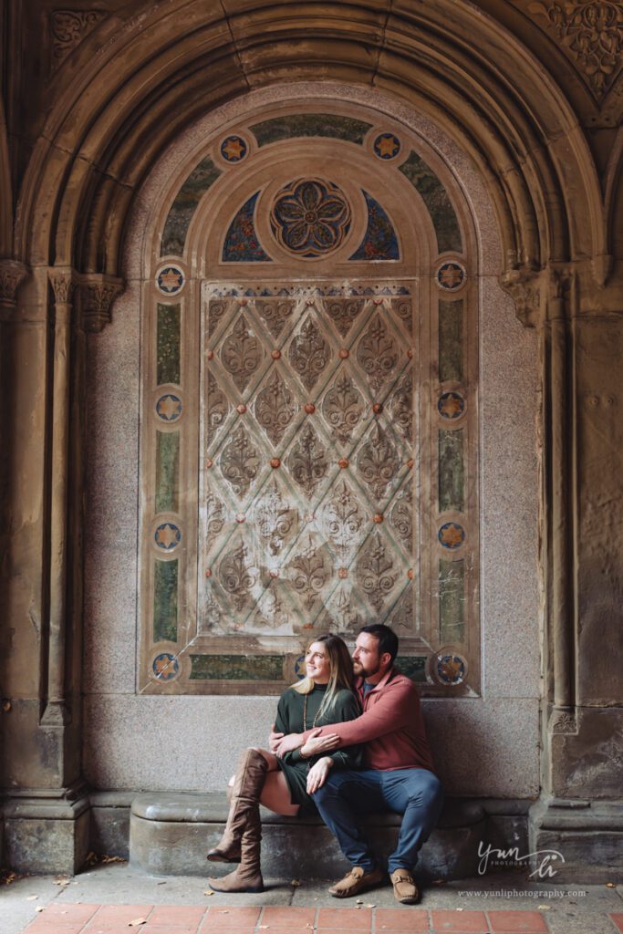 Engagement Picture at Central Park New York - Long Island Wedding Photographer - Yun Li Photography