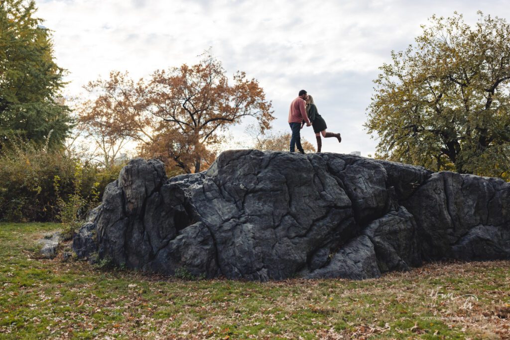 Engagement Picture at Central Park New York - Long Island Wedding Photographer - Yun Li Photography