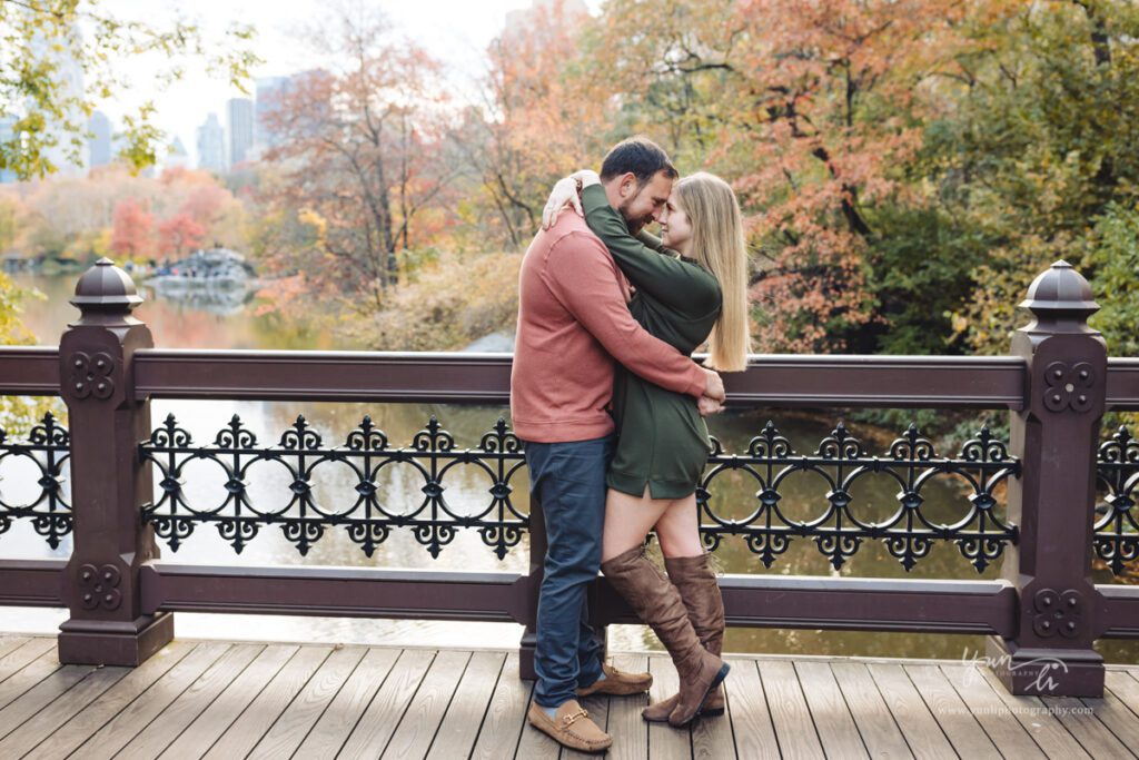 Engagement Picture at Central Park New York - Long Island Wedding Photographer - Yun Li Photography