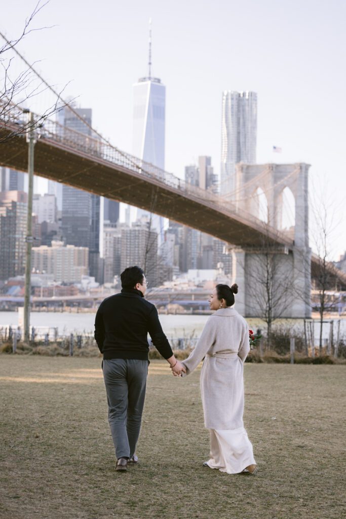 Surprise Marriage Proposal/Engagement in Dumbo, Brooklyn, New York - Long Island Wedding Photographer