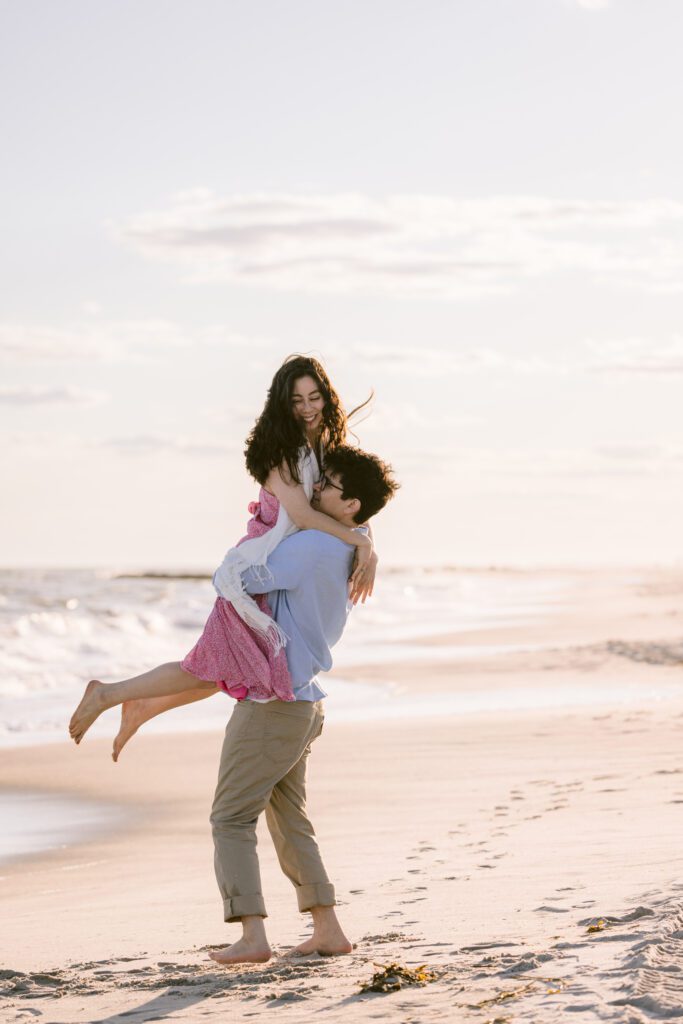 Engagement Picture at Long Beach New York - Long Island Wedding Photographer