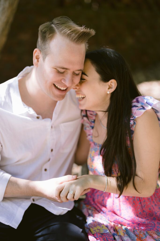 Surprise proposal engagement pictures at Planting Fields Arboretum - Long Island Wedding Photographer - Yun Li Photography