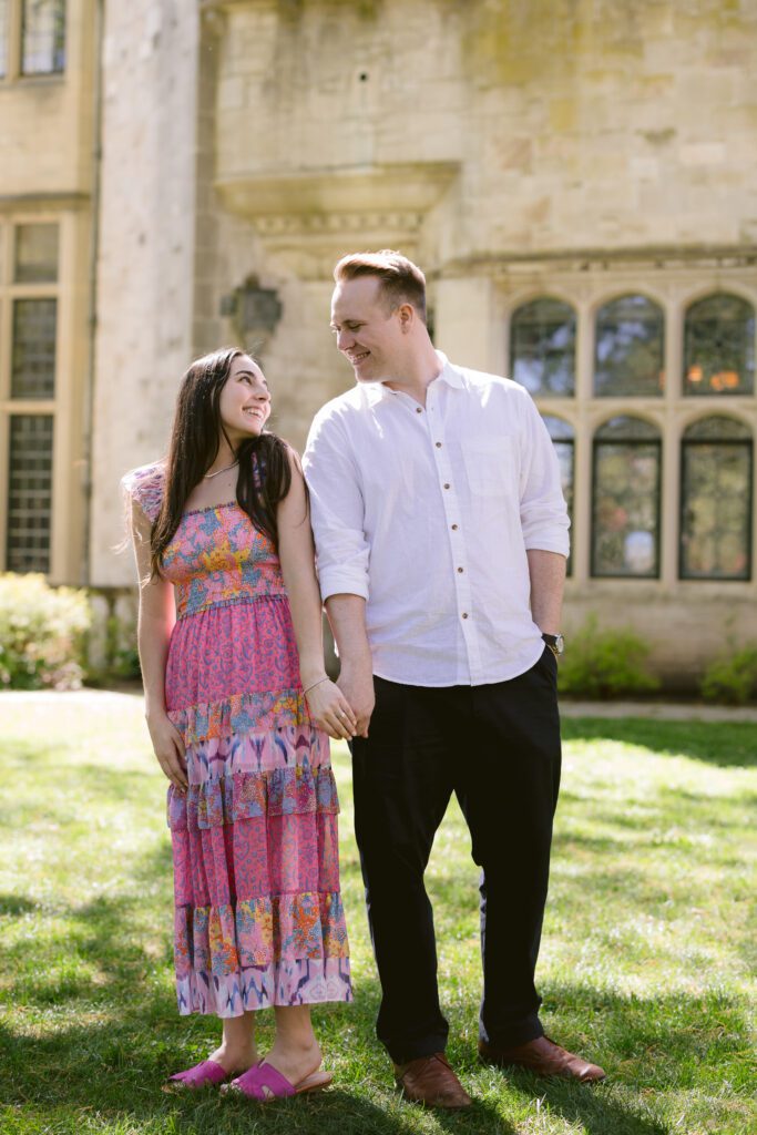 Surprise proposal engagement pictures at Planting Fields Arboretum - Long Island Wedding Photographer - Yun Li Photography