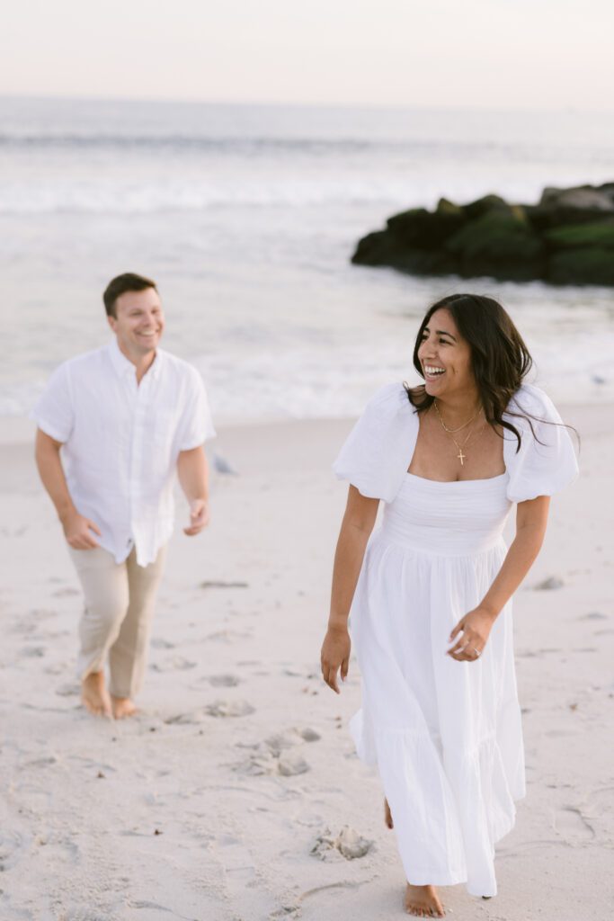 Engagement Picture at Long Beach New York - Long Island Wedding Photographer