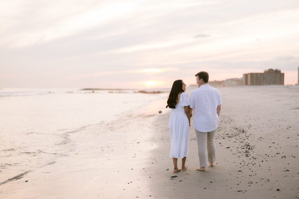 Engagement Picture at Long Beach New York - Long Island Wedding Photographer