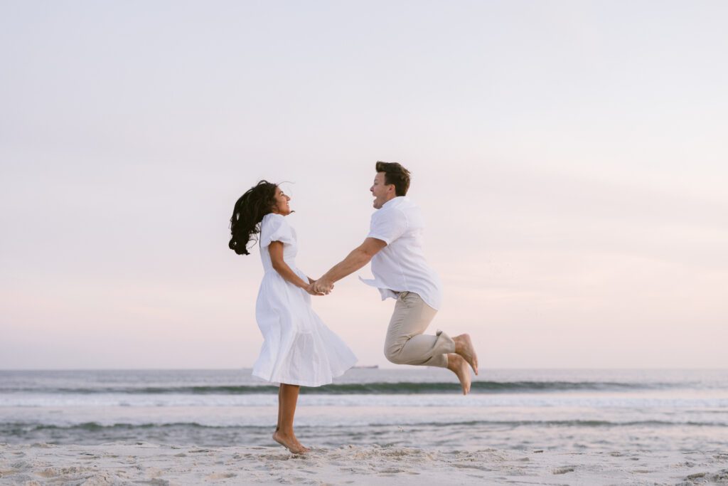 Engagement Picture at Long Beach New York - Long Island Wedding Photographer