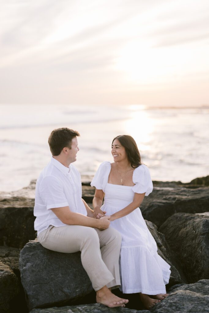 Engagement Picture at Long Beach New York - Long Island Wedding Photographer