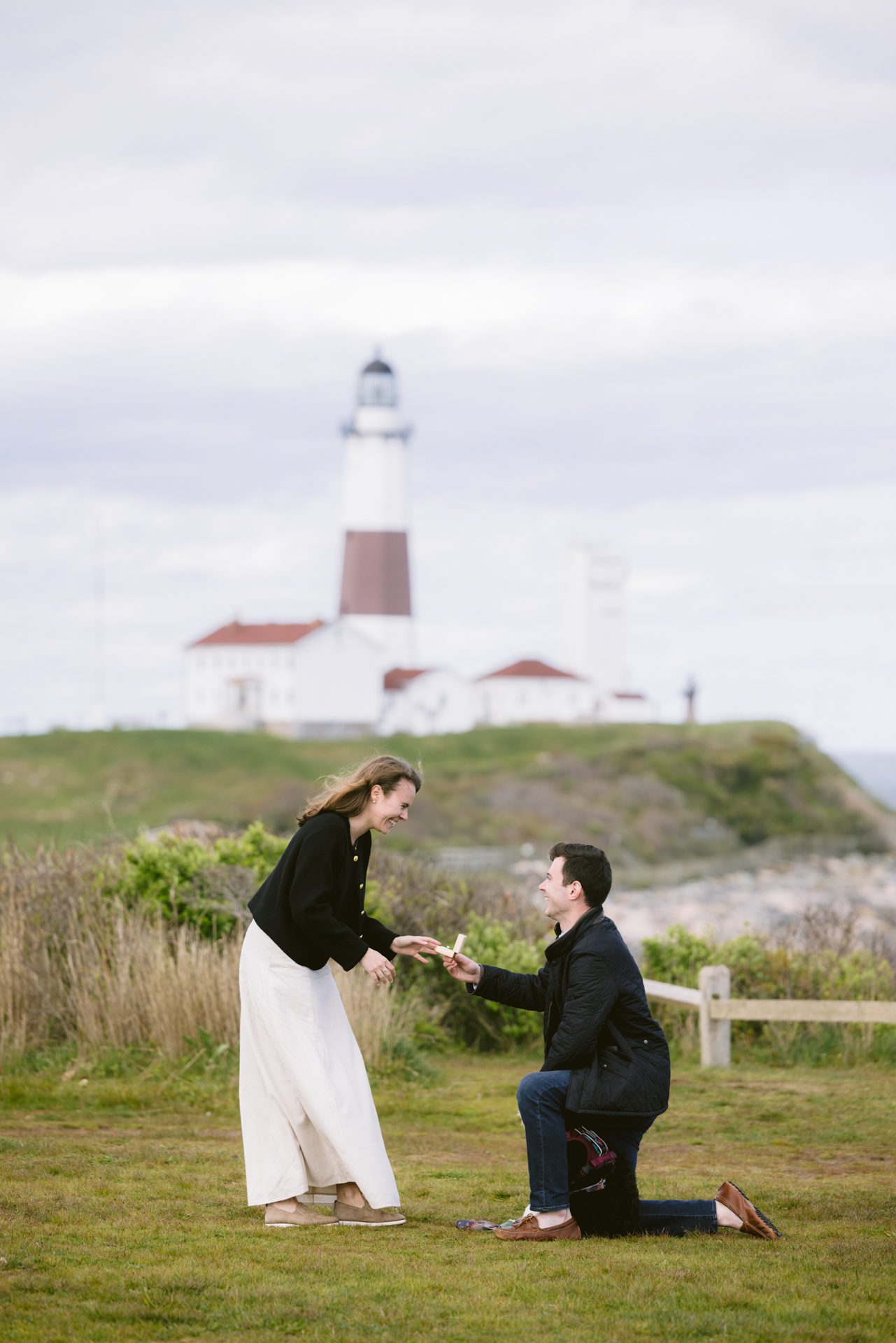 Surprise Marriage Proposal at Montauk Point State Park - Long Island Wedding Photographer - Yun Li Photography